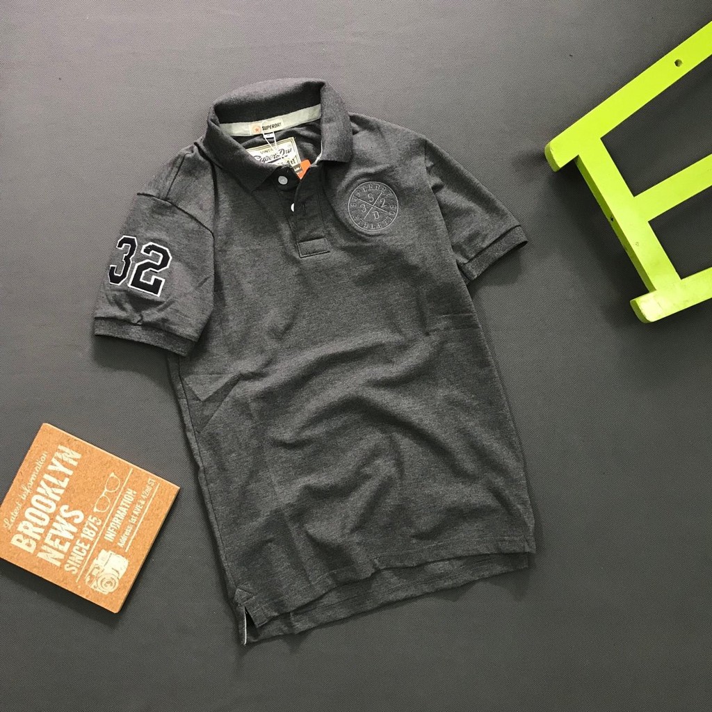 ÁO THUN LOGO 32 CỔ BẺ CAO CẤP - SIW002 | BigBuy360 - bigbuy360.vn