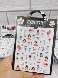 Sticker dán móng tay chân mã cb056