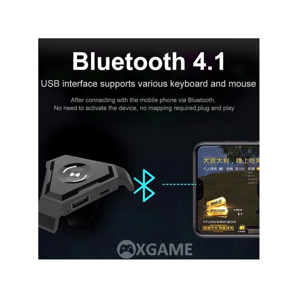 Bộ Phím Chuột, Siêu Phẩm Chơi Game PUBG, Freefire Tặng Giá Đỡ ĐT - Hỗ Trợ Chơi Game Bluetooth Trên Android, ios