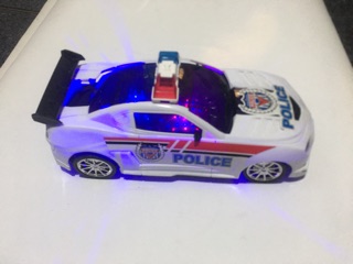 xe cảnh sát tự mở cửa đèn 3D