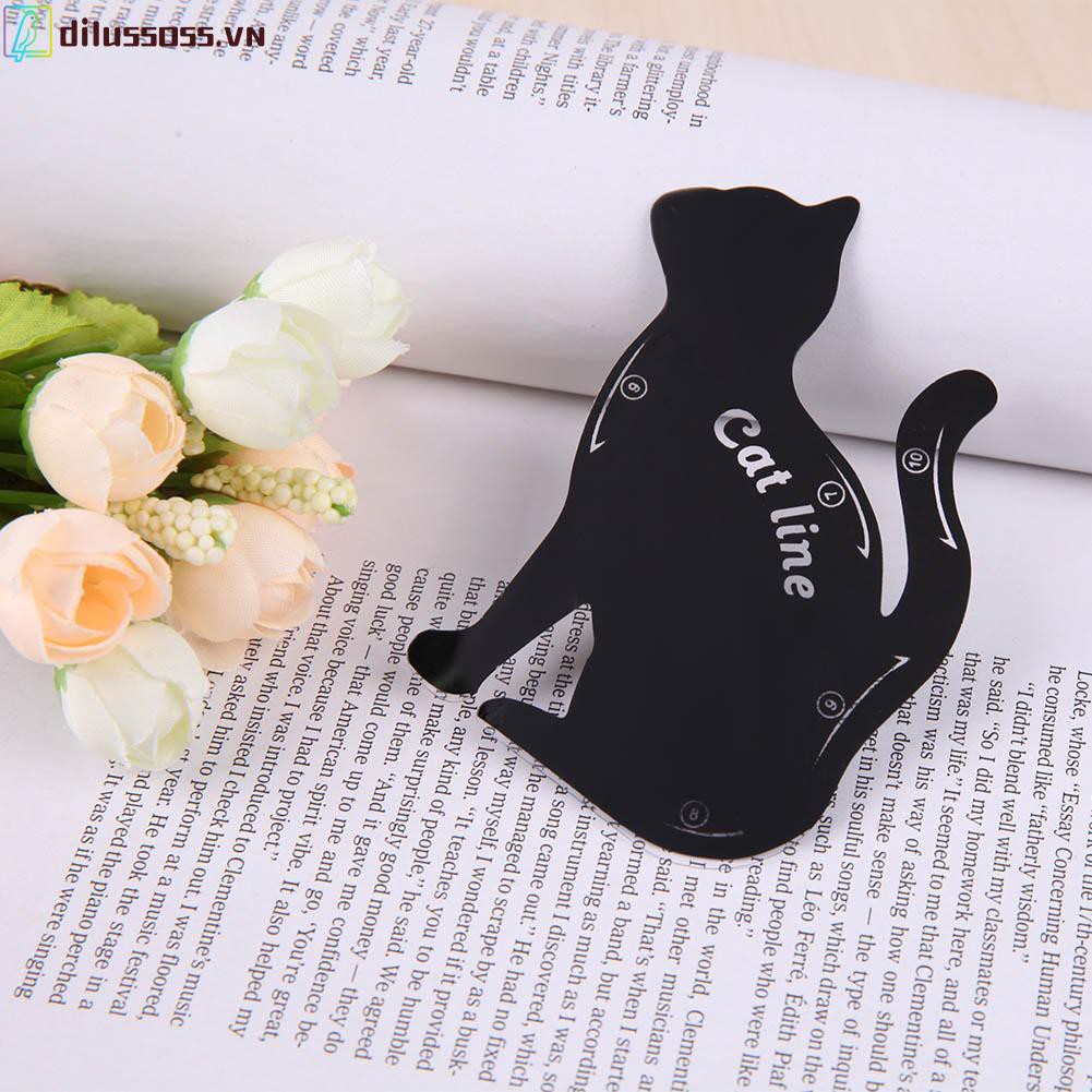 (Hàng Mới Về) Set 2 Khuôn Kẻ Mắt Hình Mèo Dễ Thương