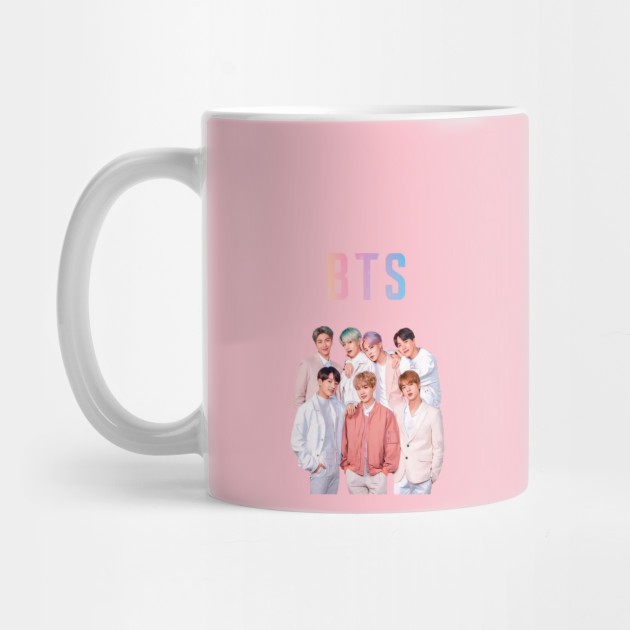 Cốc sứ uống trà in hình nhóm nhạc BTS
