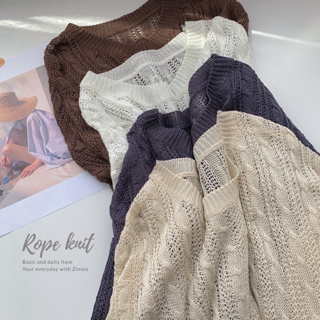 Áo len vặn thừng mùa thu- Autumn item
