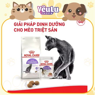 Thức ăn cho mèo triệt sản Royal Canin Sterilised 400g & 2kg - YêuLu Shop
