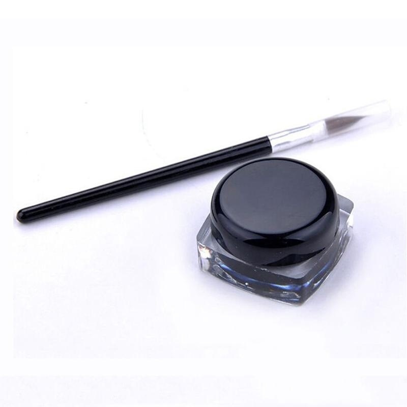 (Hàng Mới Về) Gel Kẻ Mắt Màu Đen Kháng Nước Kèm Cọ Tiện Dụng | BigBuy360 - bigbuy360.vn