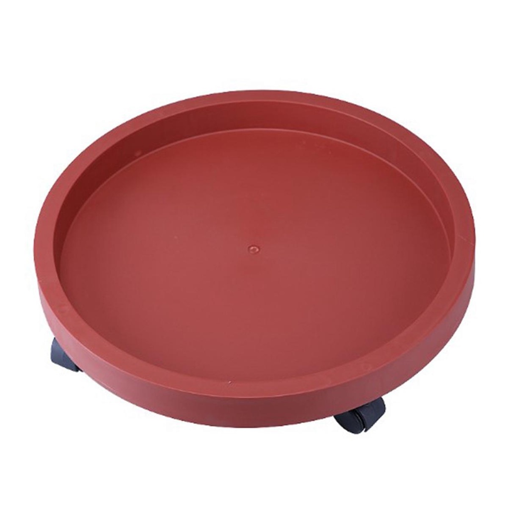 Khay Để Chậu Hoa Hình Tròn Có Bánh Xe Lăn Tháo Rời Được Chịu Được Sức Nặng
