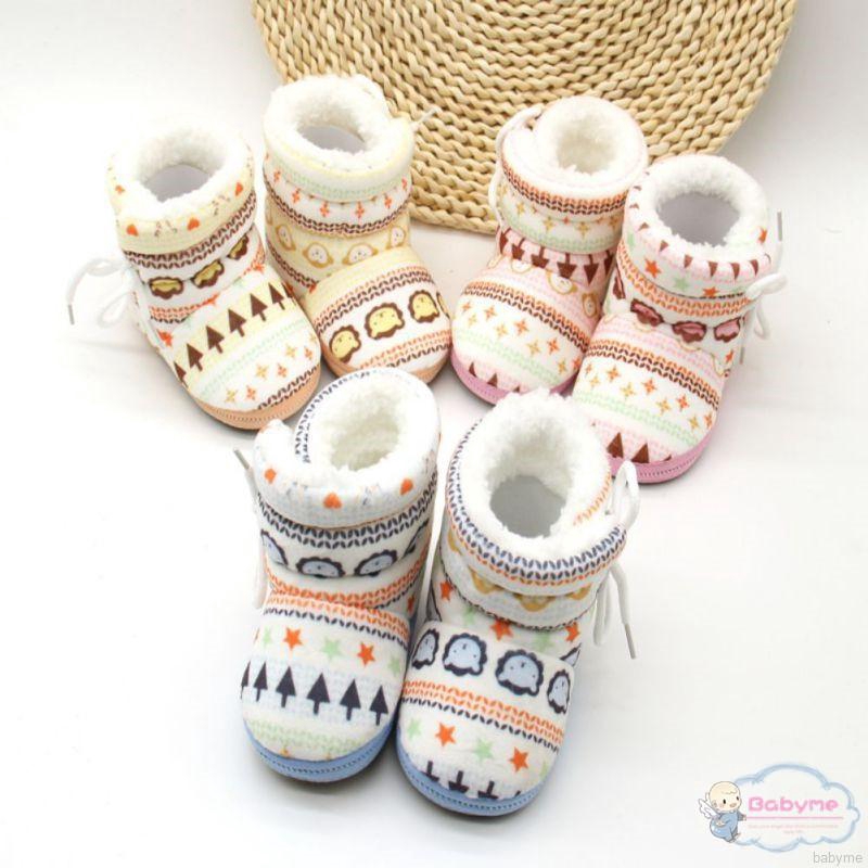 Giày nhung kẻ sọc chống trượt cho bé tập đi