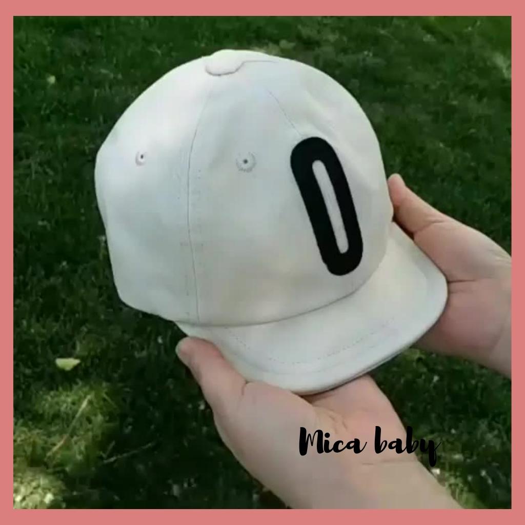 Mũ lưỡi trai mềm in hình chữ cái đáng yêu cho bé MH122 Mica Baby