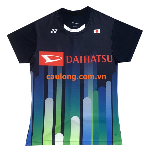 Áo Cầu Lông Nam Nữ Cổ Tròn Yonex 7727 Xanh Đen