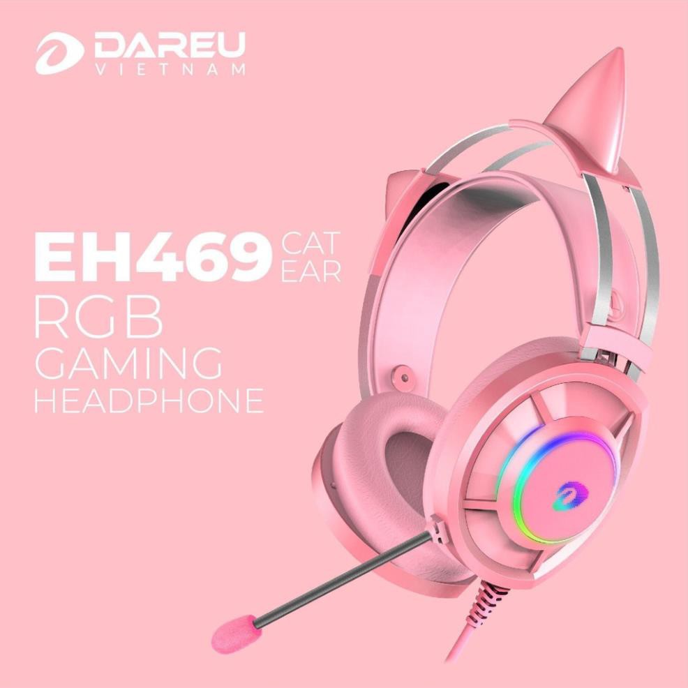 Combo Bộ Bàn Phím + Chuột + Tai Nghe + Lót Di Chuột Màu Hồng DAREU - Bộ bàn Phím Chuột Gaming Màu Pink | BigBuy360 - bigbuy360.vn