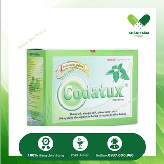Kẹo ngậm thảo dược CODATUX không đường [Hộp 200 viên]