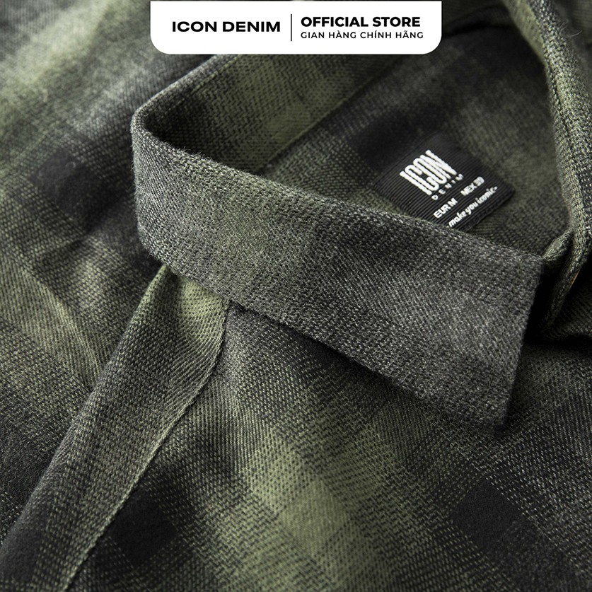 Áo Sơ Mi Nam ICON DENM Flannel Tay Dài Regular Simple To Wear | BigBuy360 - bigbuy360.vn