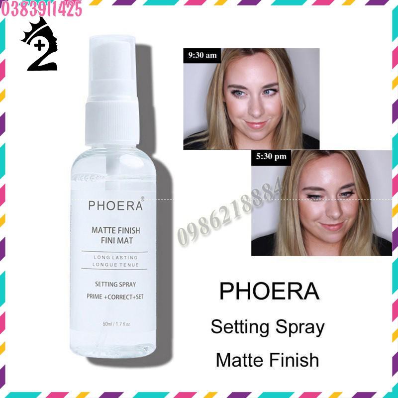 Xịt cố định lớp trang điểm PHOERA dưỡng ẩm kiềm dầu TPP | BigBuy360 - bigbuy360.vn