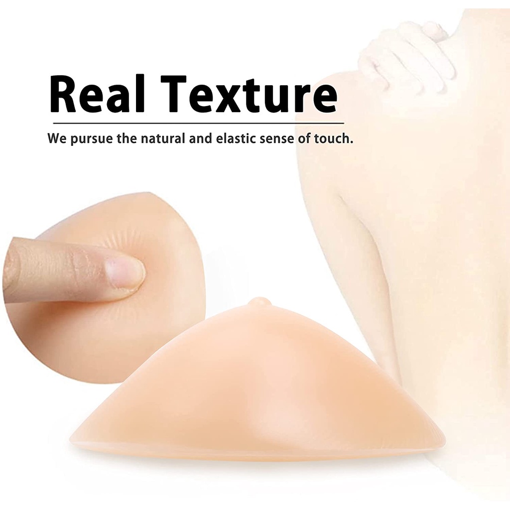 1 Miếng Đệm Nâng Ngực Bằng Silicone Hình Tam Giác Cho Nữ
