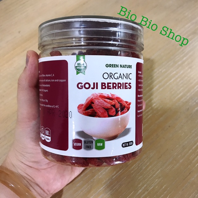 Kỉ tử hữu cơ Terrasoul // Green Nature 50g -100g chia nhỏ - kỳ tử sạch kỷ tử organic