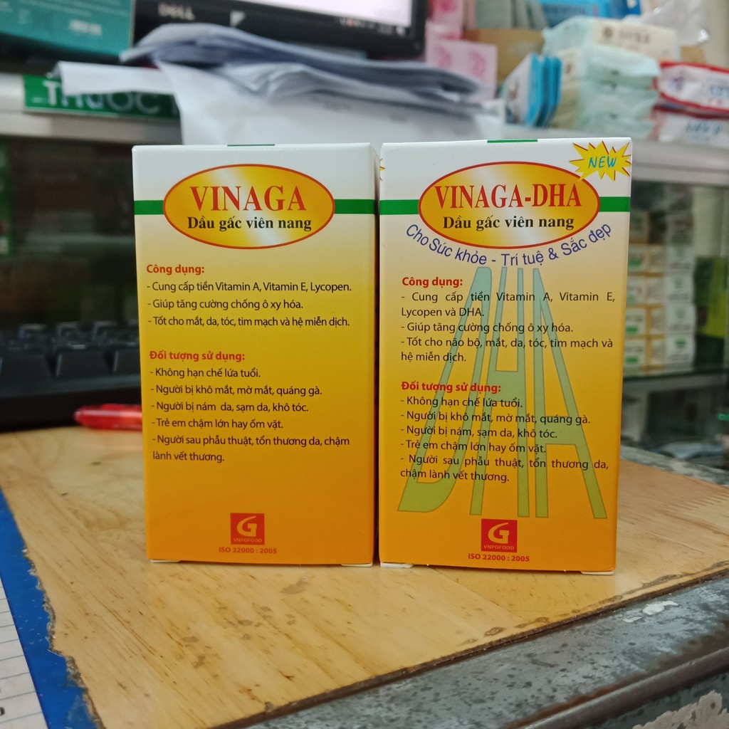 DẦU GẤC VINAGA/ VINAGA DHA LỌ 100 VIÊN