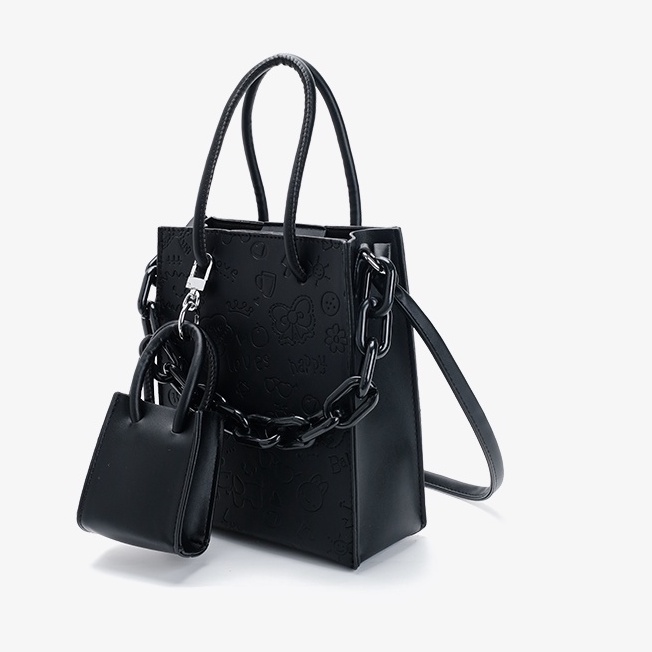 🌸Hàng Order🌸 Túi Xách Nữ CEEKAY Da Trơn Đồ Họa Kèm Túi Nhỏ Mới Lạ Quai Da Quai Xích Sang Chảnh Nữ Tính 🌸Hàng Quảng Châu