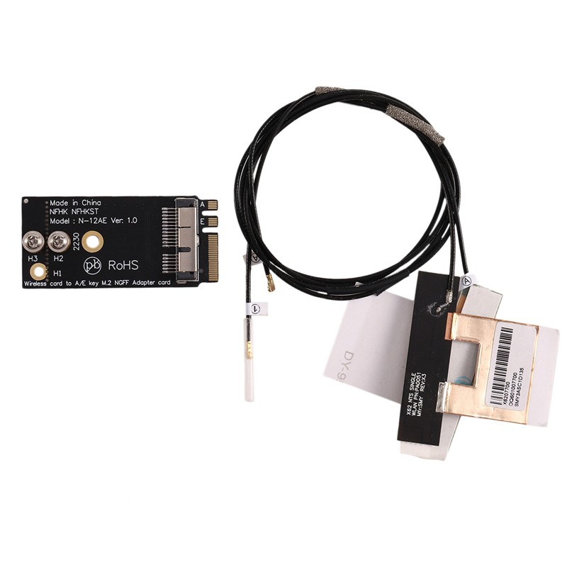 Adapter Chuyển Card WiFi Macbook BCM94360CS2 sang NGFF  M.2 key A/E (dùng cho BCM94360CS2 & BCM943224PCIEBT2 )