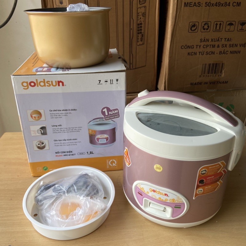 NỒI CƠM ĐIỆN GIA ĐÌNH 1.8L GOLDSUN