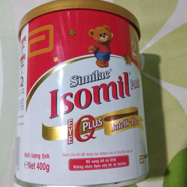 Sữa bột Similac Isomil plus (lon 400g, Abbott, Hoa Kỳ)