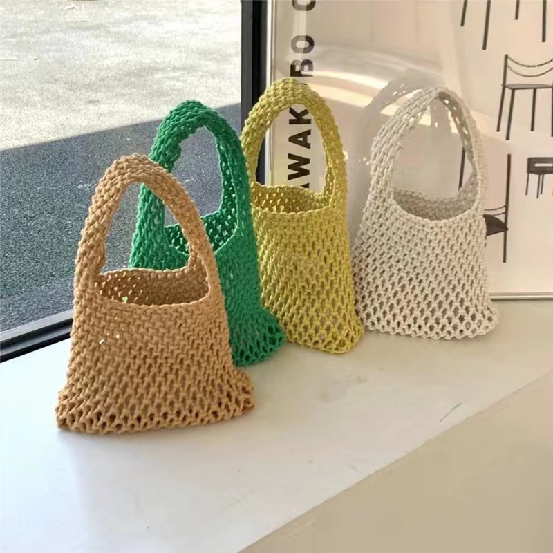 Túi lưới len Hobo cầm tay - nhiều màu ( New Arrival)