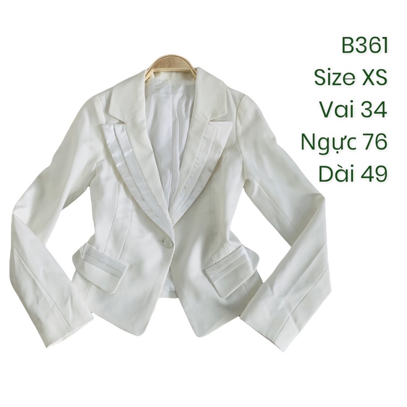 Áo khoác vest/blazer nữ B361 form ngắn 2hand Hàn si tuyển ảnh thật | BigBuy360 - bigbuy360.vn