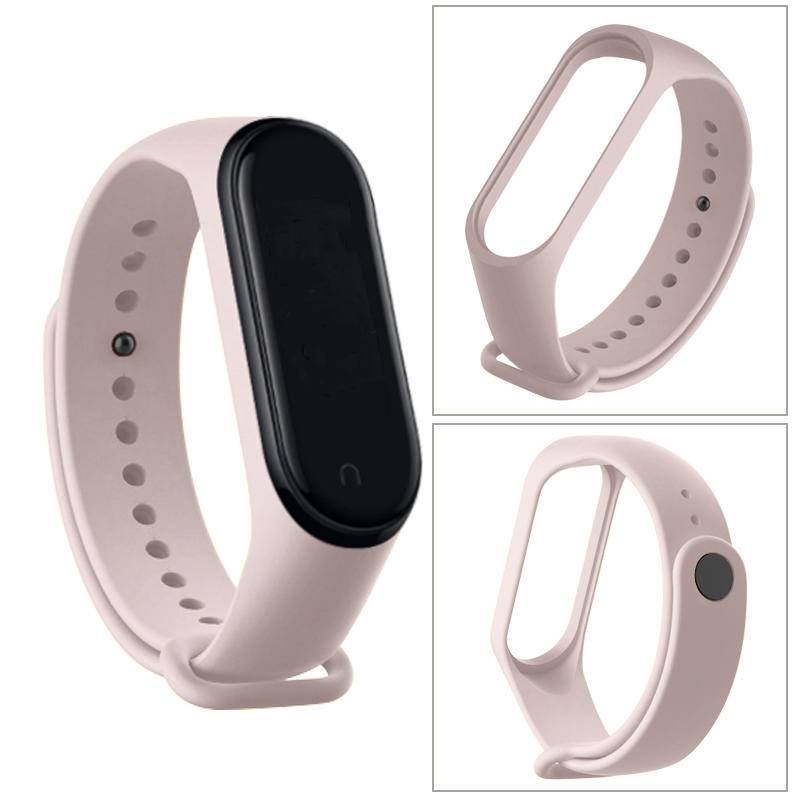 Dây Đeo Thay Thế Chất Liệu TPU Màu Trơn Cho Xiaomi Mi Band 6 5 4 3 Mi Band6 Band5 band3