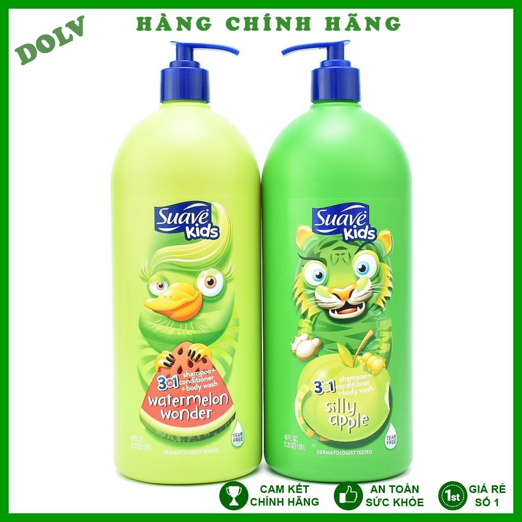 Sữa Tắm Gội Và Xả Cho Trẻ Em Suave Kids 3 In 1 Của Mỹ