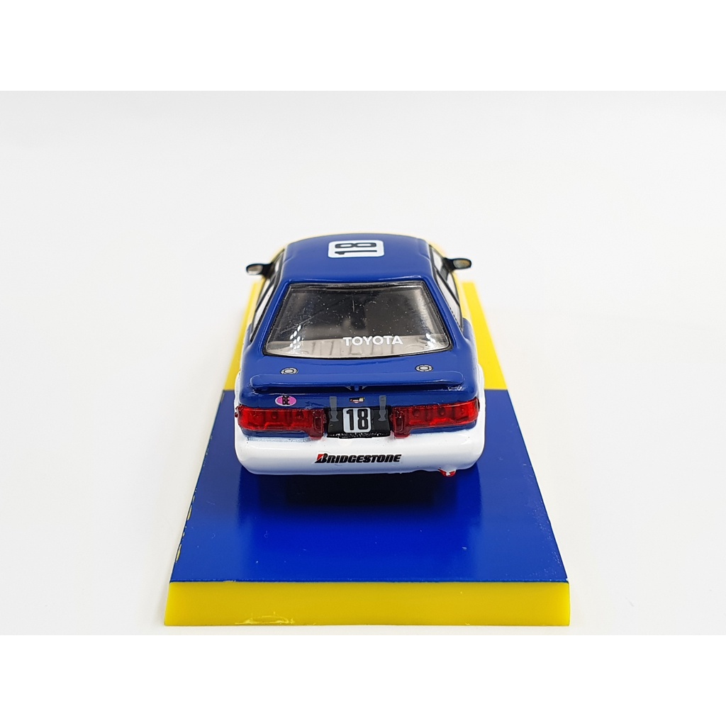 Xe Mô Hình Toyota Corolla Levin AE92 JTC 1993 1:64 Tarmac Works (Vàng Xanh)