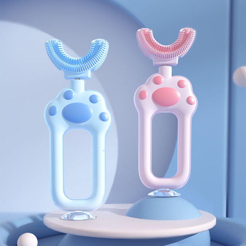 Bàn Chải Đánh Răng Mềm Mại Hình Chữ U Xoay 360 Độ Dành Cho Bé
