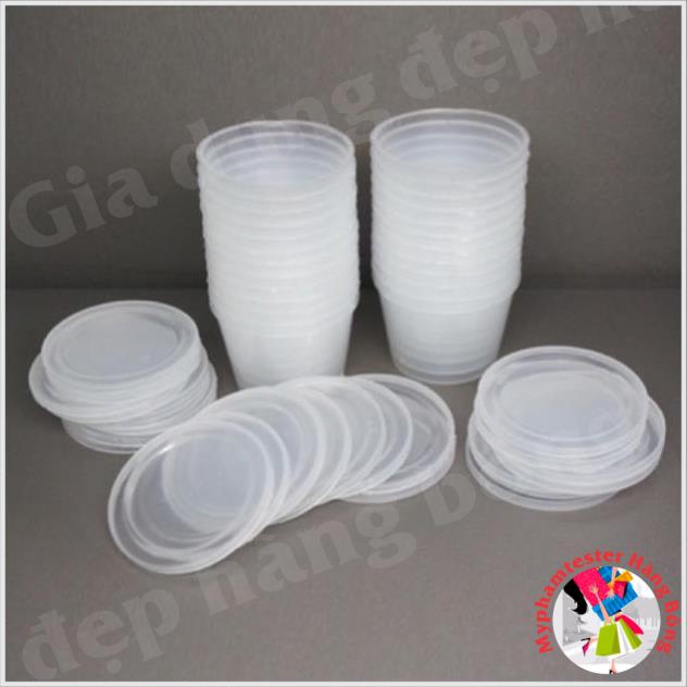 Sét 10 hộp nhựa làm bánh bông Lan,calamen,sữa chua,đa năng