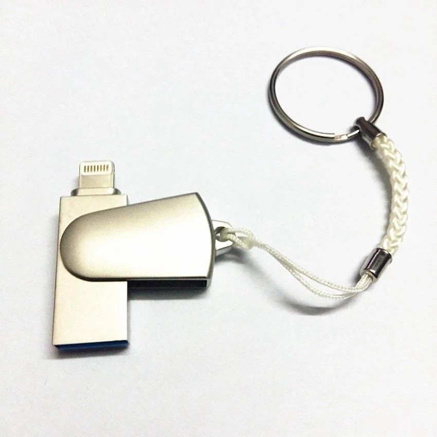 Metal OTG Usb Flash Drive Memory Stick Pen Drive For iPhone Computer Storage