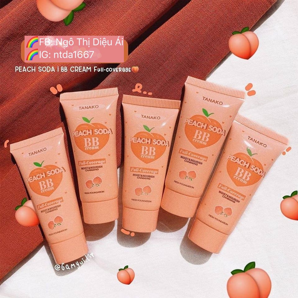 🍑 Kem nền BB Cream TANAKO Peach Soda 🍑