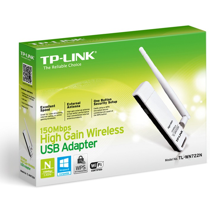 TL-WN722N 150Mbps High Gain Wireless USB Adapter