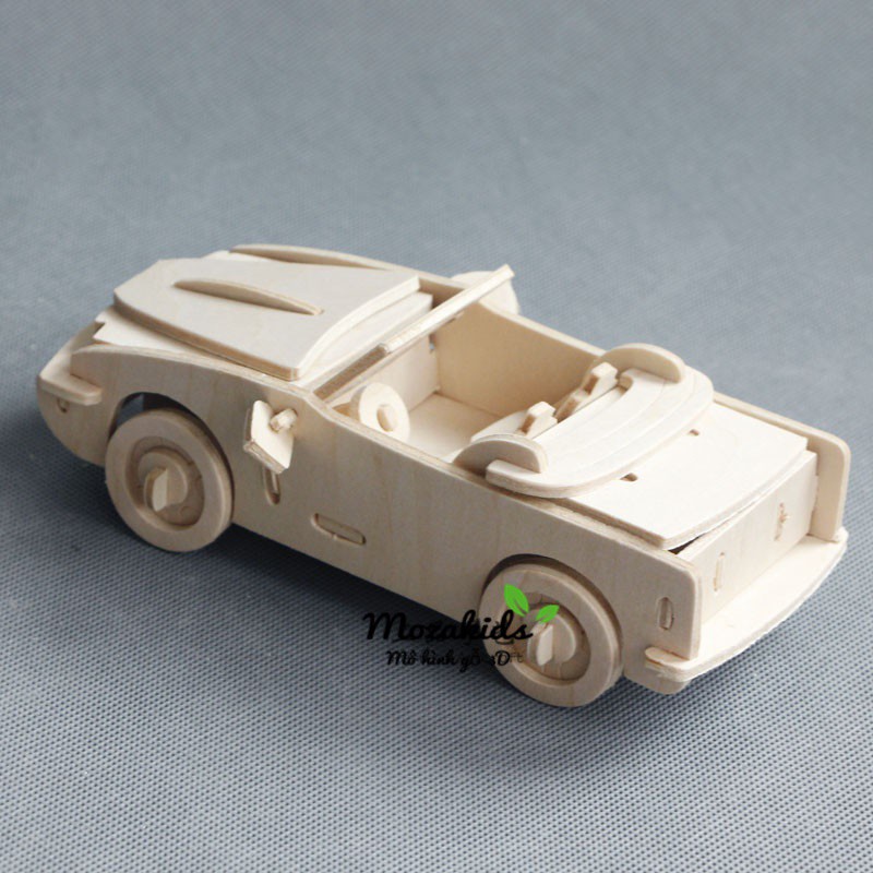 [Mã LIFETOYS1 giảm 30K đơn 99K] Đồ chơi lắp ráp gỗ 3D Mô hình xe ô tô BMW