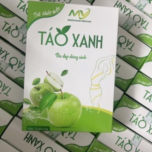 Trà detox táo xanh giảm cân hộp 15 gói