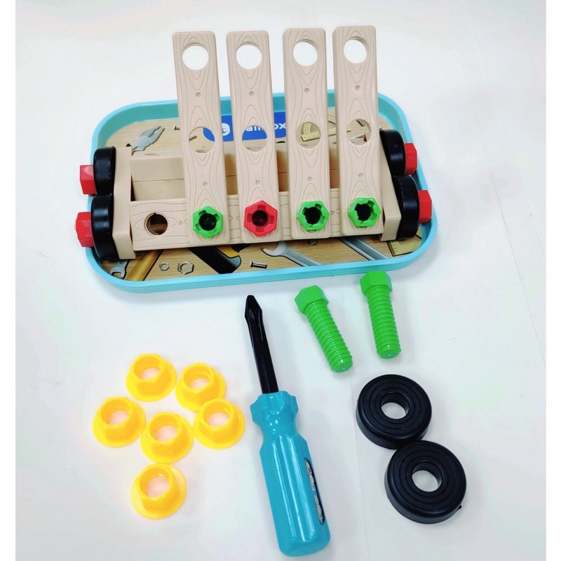 Bộ Đồ Chơi Kỹ Thuật Vặn ốc Vít Bằng gỗ Giúp Bé Phát Triển Trí Tuệ - Đồ chơi kĩ thuật