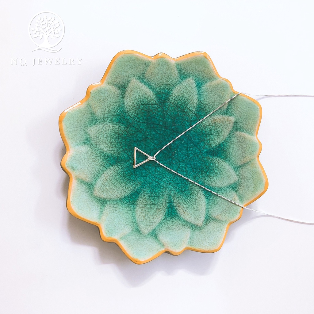 Dây chuyền bạc mặt tam giác - NQ Jewelry