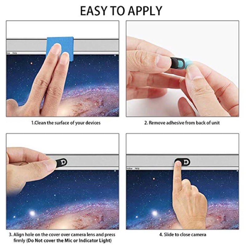 Set 2 Vỏ Bọc Webcam Bảo Vệ Riêng Tư Bằng Abs Siêu Mỏng Sự Bảo Vệ | BigBuy360 - bigbuy360.vn