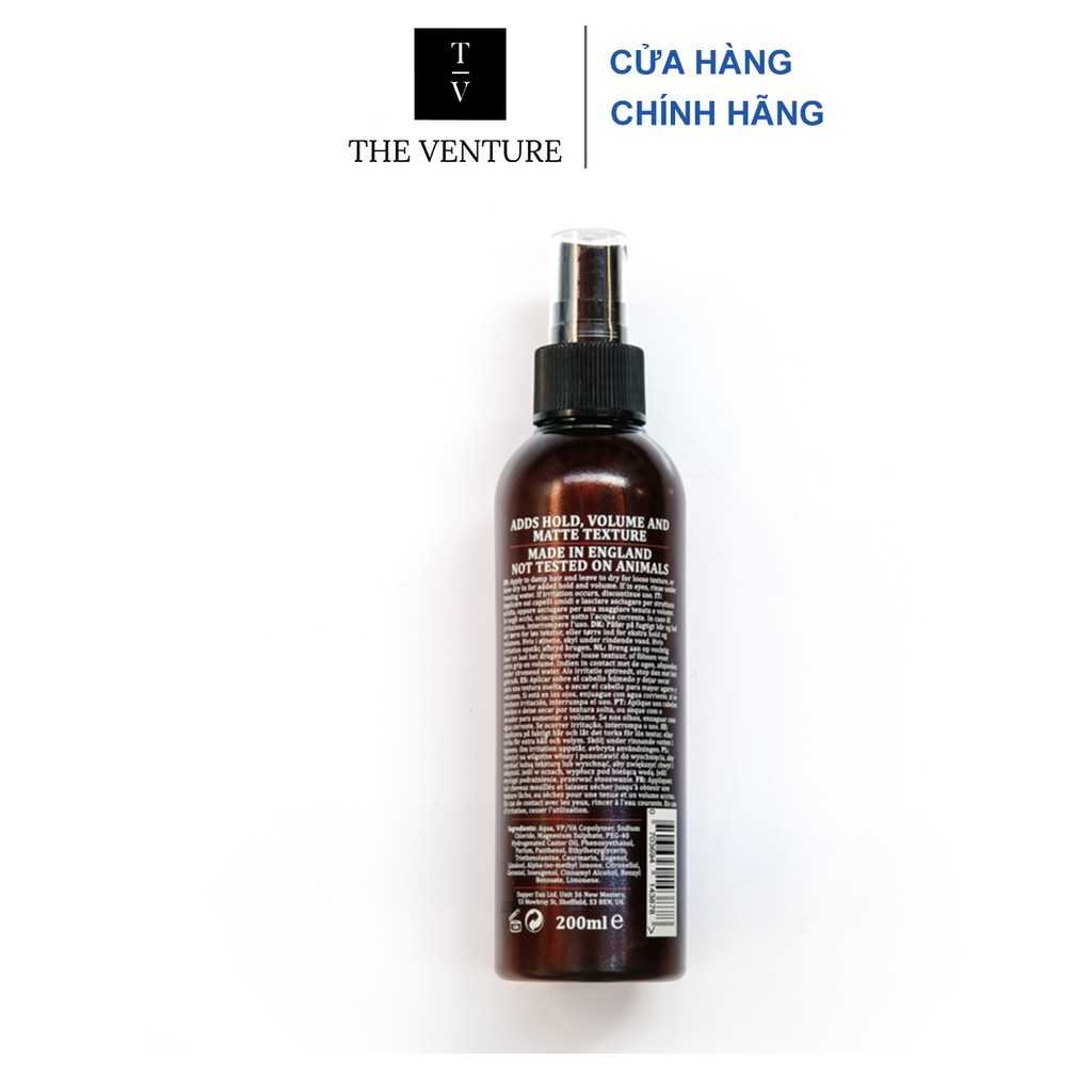 Chai Xịt Tạo Phồng Giữ Nếp Dapper Dan Sea Salt Spray Chính Hãng - Pre-Styling Dapper Dan Sea Salt Spray 200ml