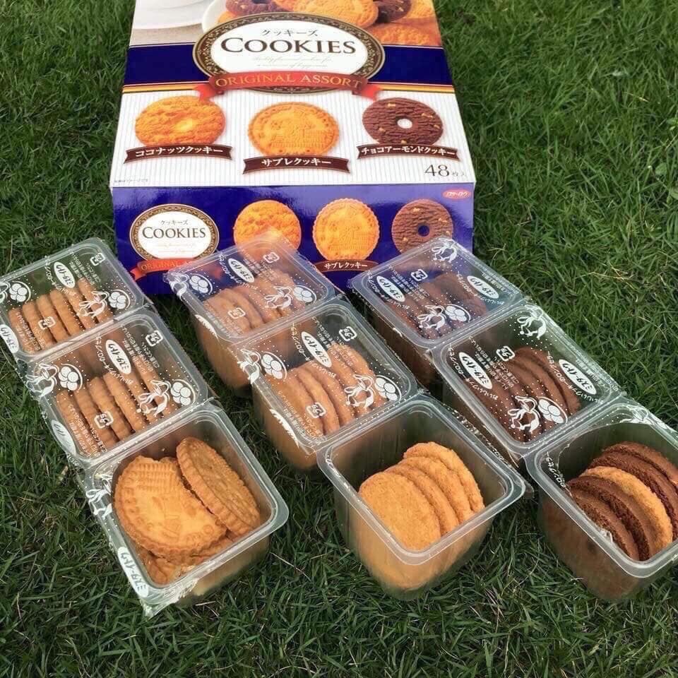 Bánh quy Cookies (hộp 48 cái) Nhật Bản