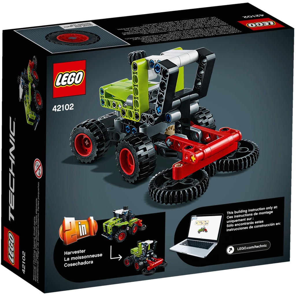 LEGO Technic 42102 Xe Đầu Máy Kéo Mini CLAAS XERION