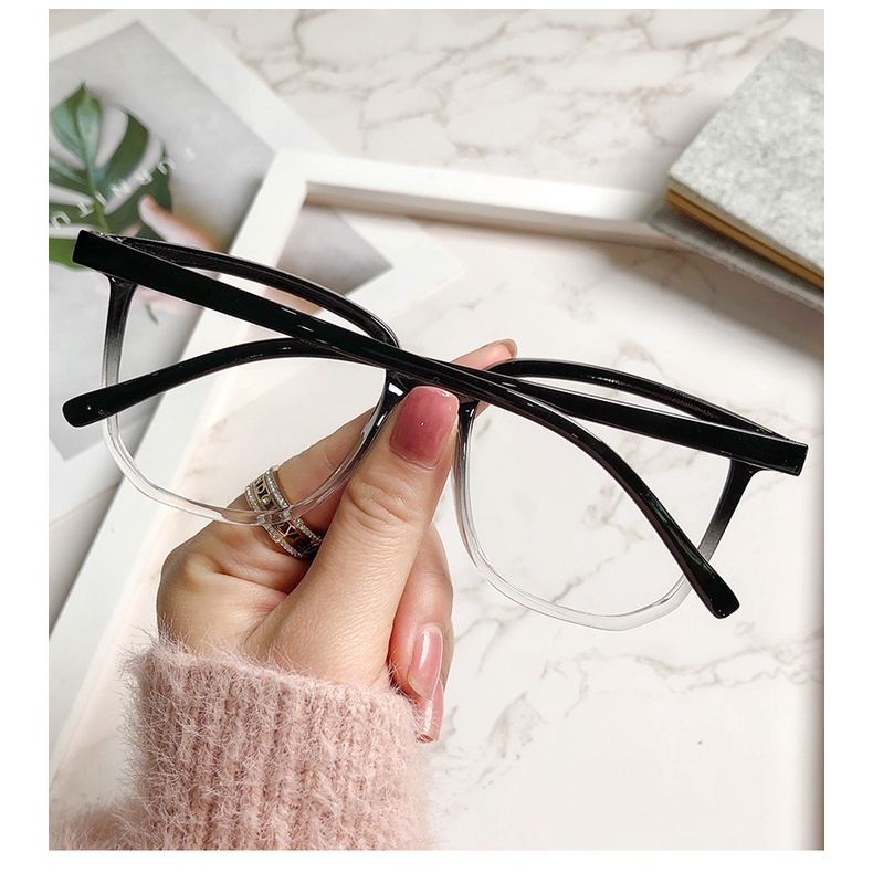 Mắt kính gọng cận vuông quá khổ hottrend 2022 phong cách Hàn Quốc chống tia UV bảo vệ mắt thời trang nam nữ đẹp rẻ 072