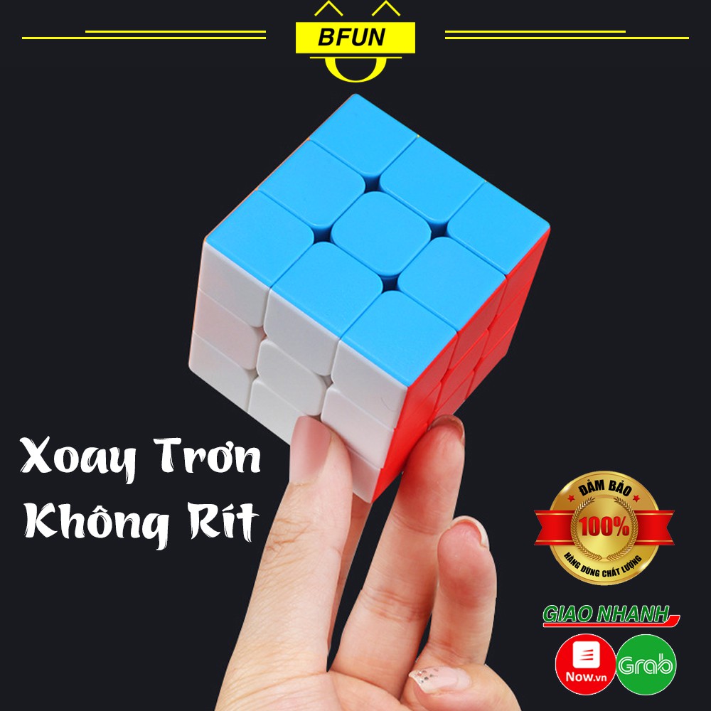 RUBIK 3x3 Cao Cấp - Cục Rubik Xoay Trơn Giá Rẻ - Đồ Chơi Trẻ Em BFUN