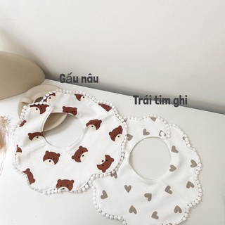 P'ti chou - Yếm cổ mix ren, mũ ren dành cho bé