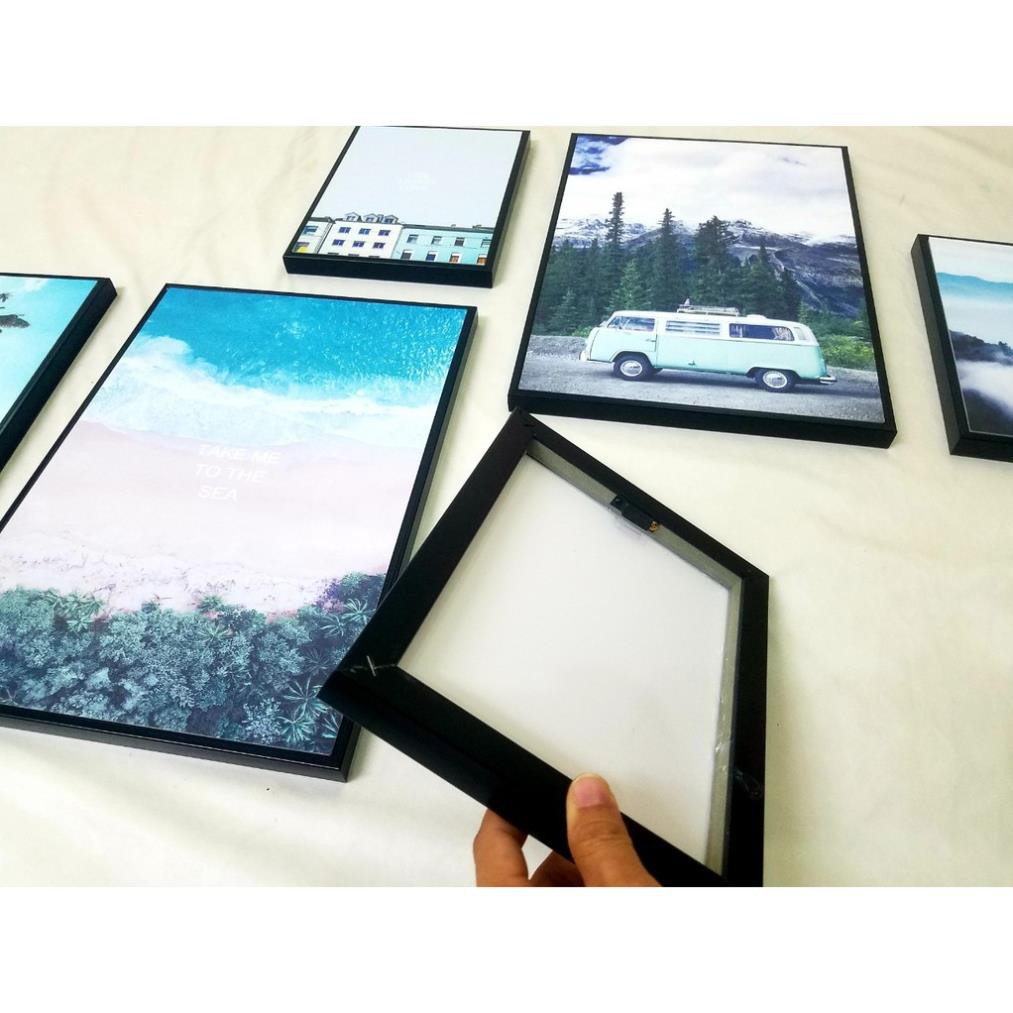 [HOT SALE] Khung ảnh và tranh treo tường, tranh treo phòng vải Canvas phong cách Bắc Âu khung siêu bền- tặng kèm đinh