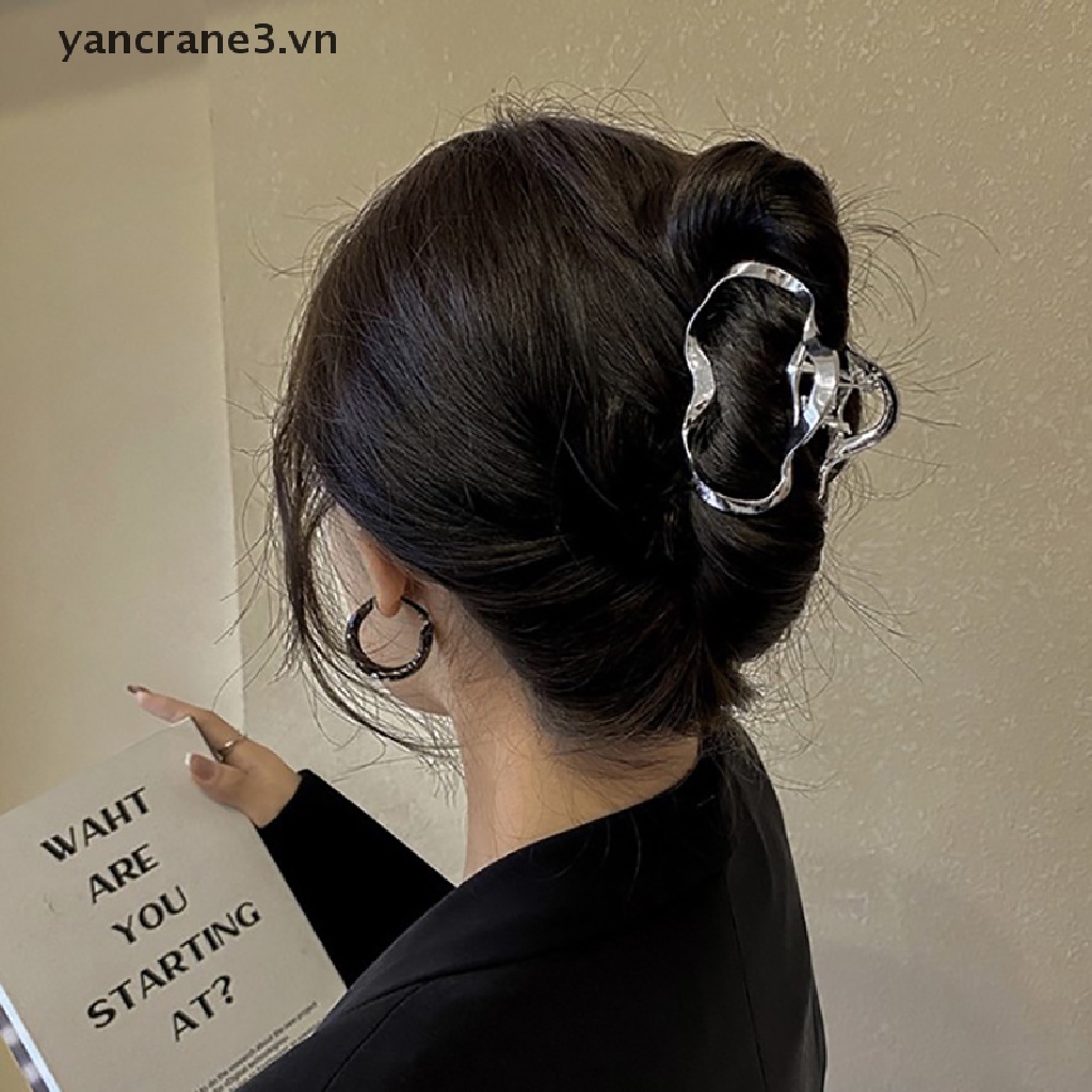 Kẹp Tóc Kim Loại Bản Lớn Phong Cách Hàn Quốc Thanh Lịch Thời Trang Cho Nữ {yancrane3.vn}