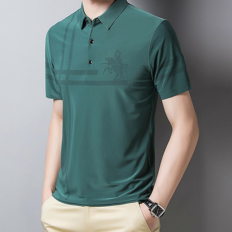 [HOT TREN 2021] Áo Polo Nam Họa Tiết Ngựa Đấu - Không Nhăn - Xanh | BigBuy360 - bigbuy360.vn