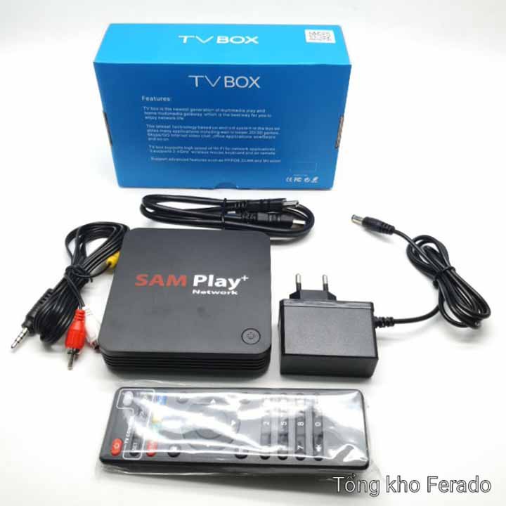 [ Chính Hãng ] Tivi box android SAMPLAY+ 2GB+8GB chính hãng, chạy mượt, android tivi box giá rẻ