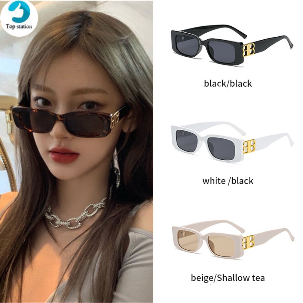 Kính Mát Gọng Vuông Phong Cách Vintage Thời Trang